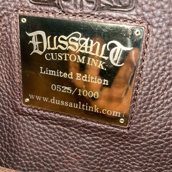 Auth Dussault, KISS-Gene Simmons UNISEX Leather Limited.Ed,Vintage Messenger Bag - Picture 10 of 11